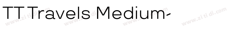 TT Travels Medium字体转换